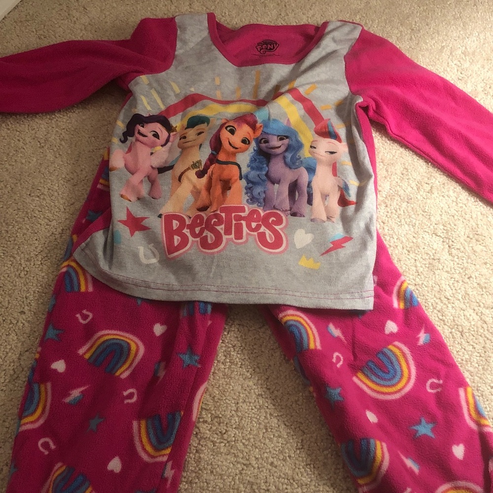 My Little Pony Pink and Gray Pajama Set
